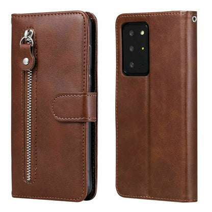 Zipper Wallet Leather Flip Case for Samsung S20 - carolay.co