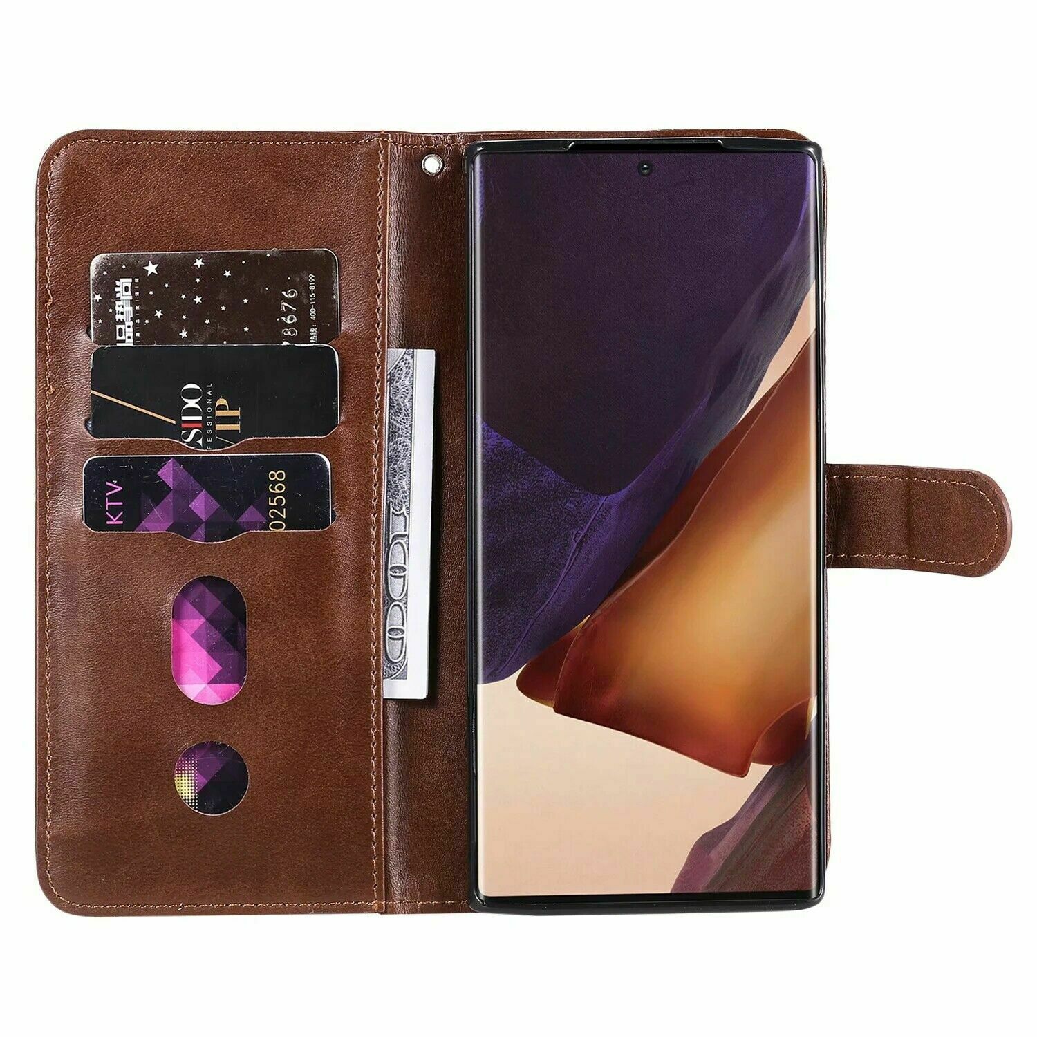 Zipper Wallet Leather Flip Case for Samsung S20 - carolay.co