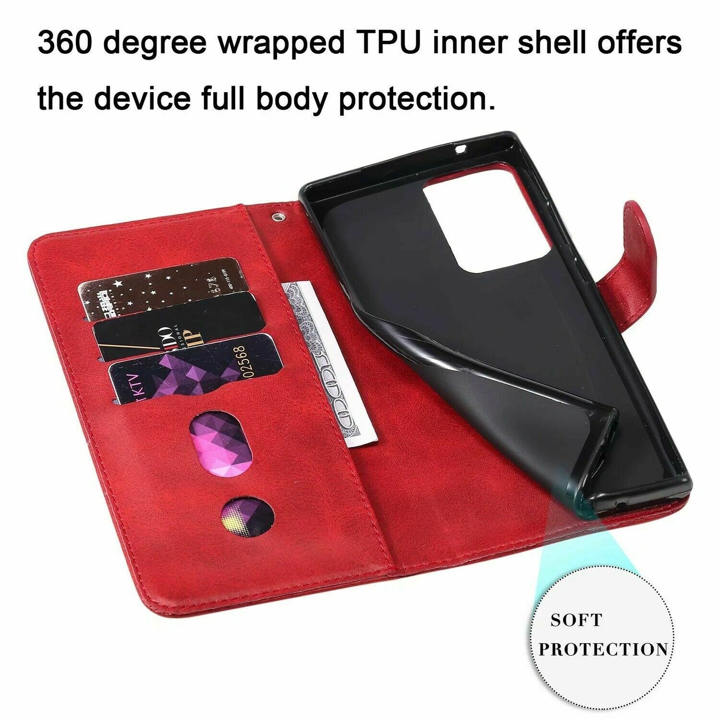 Zipper Wallet Leather Flip Case for Samsung S20 - carolay.co