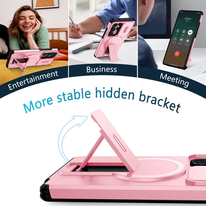 For Samsung Galaxy S25FE S24 S25 Ultra Shockproof Mag Safe Stand Slide Lens Case