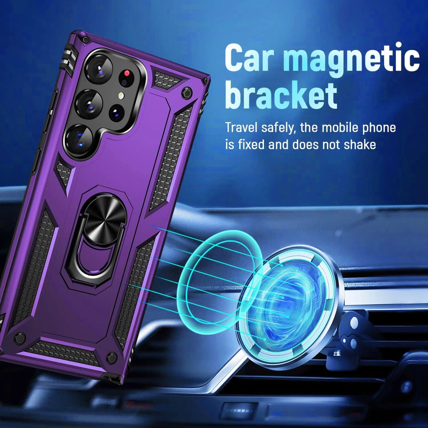 For Samsung Galaxy S25 Ultra S24 S23 S22 S21 FE Case Phone Cover + Screen Glass