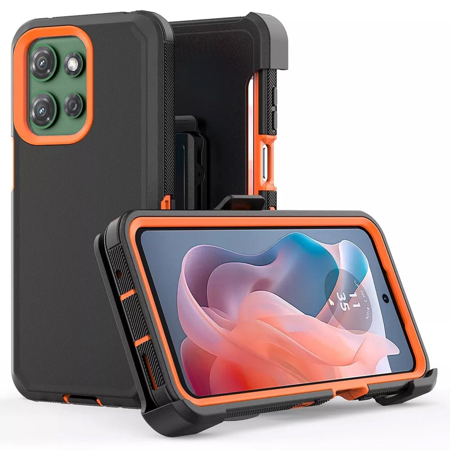 Heavy Duty For Moto G 2025 Case - Rugged Shockproof Cover with Tempered Glass Screen Protector