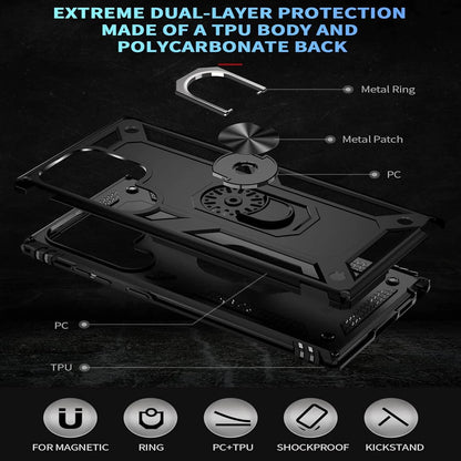For Samsung Galaxy S25 Ultra S24 S23 S22 S21 FE Case Phone Cover + Screen Glass