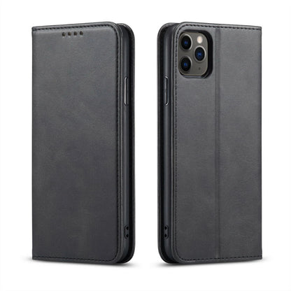 For iPhone 17 16 15 14 13 12 Plus Pro Max Air Leather Magnetic Flip Wallet Case