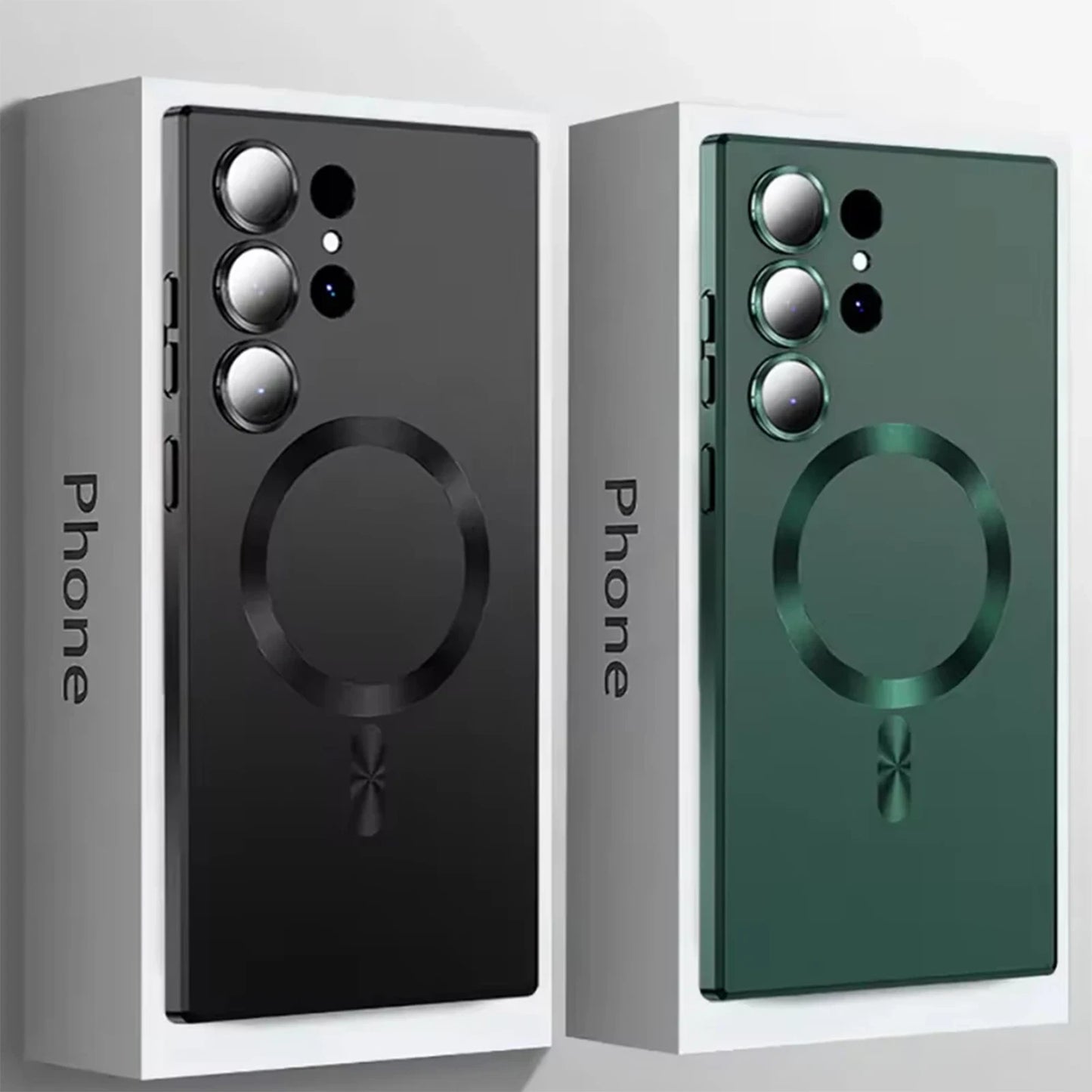 For Samsung Galaxy S25 S23 S24 Ultra S22 S21 Mag Safe Magnetic Case Lens Cover