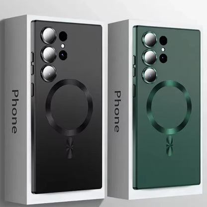 For Samsung Galaxy S25 S23 S24 Ultra S22 S21 Mag Safe Magnetic Case Lens Cover