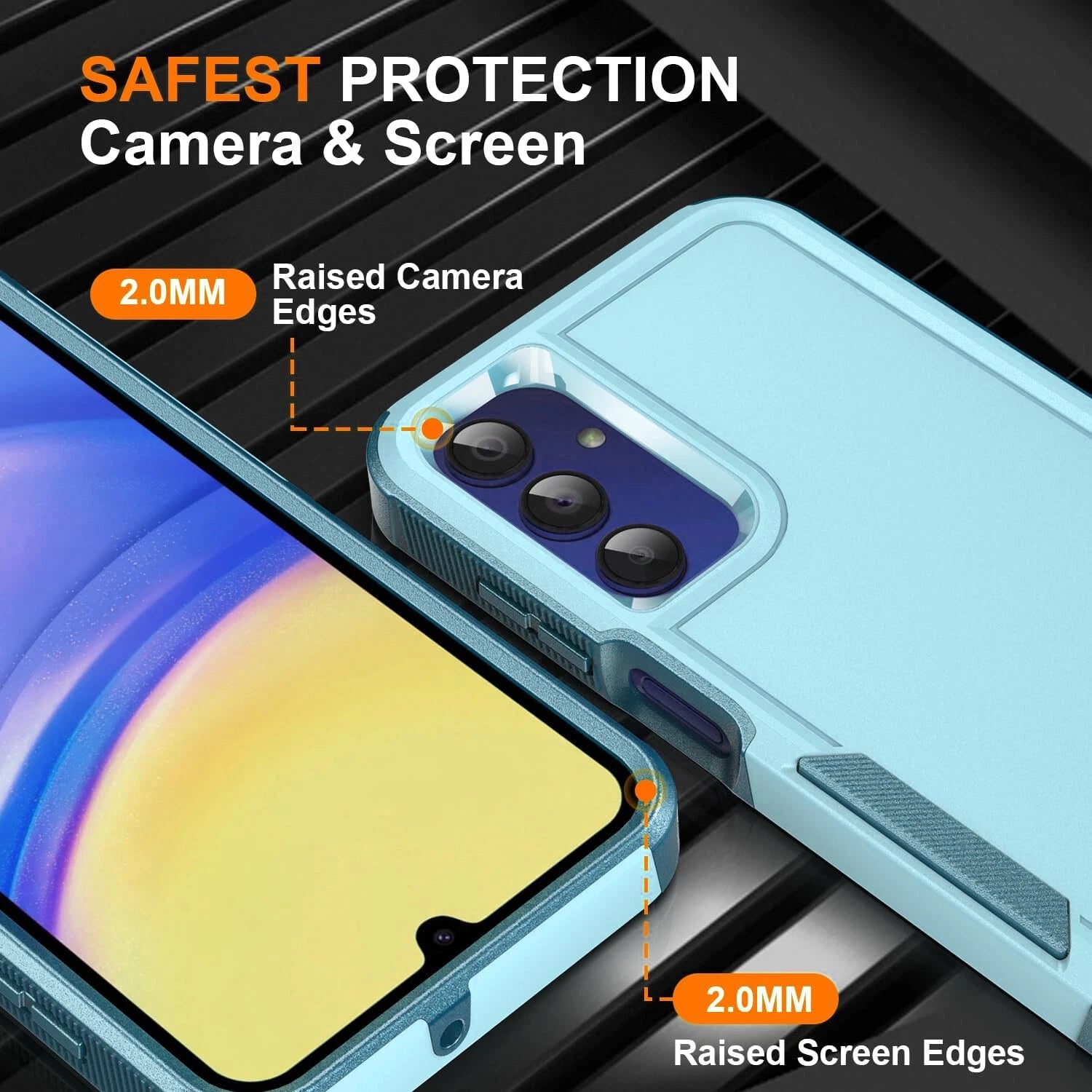 For Samsung Galaxy A16 5G A15 A14 A54 Case Phone Cover Shockproof +Screen Glass