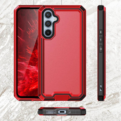 For Samsung Galaxy A16 A14 A15 A54 5G Phone Case PC+TPU Cover +Tempered Glass