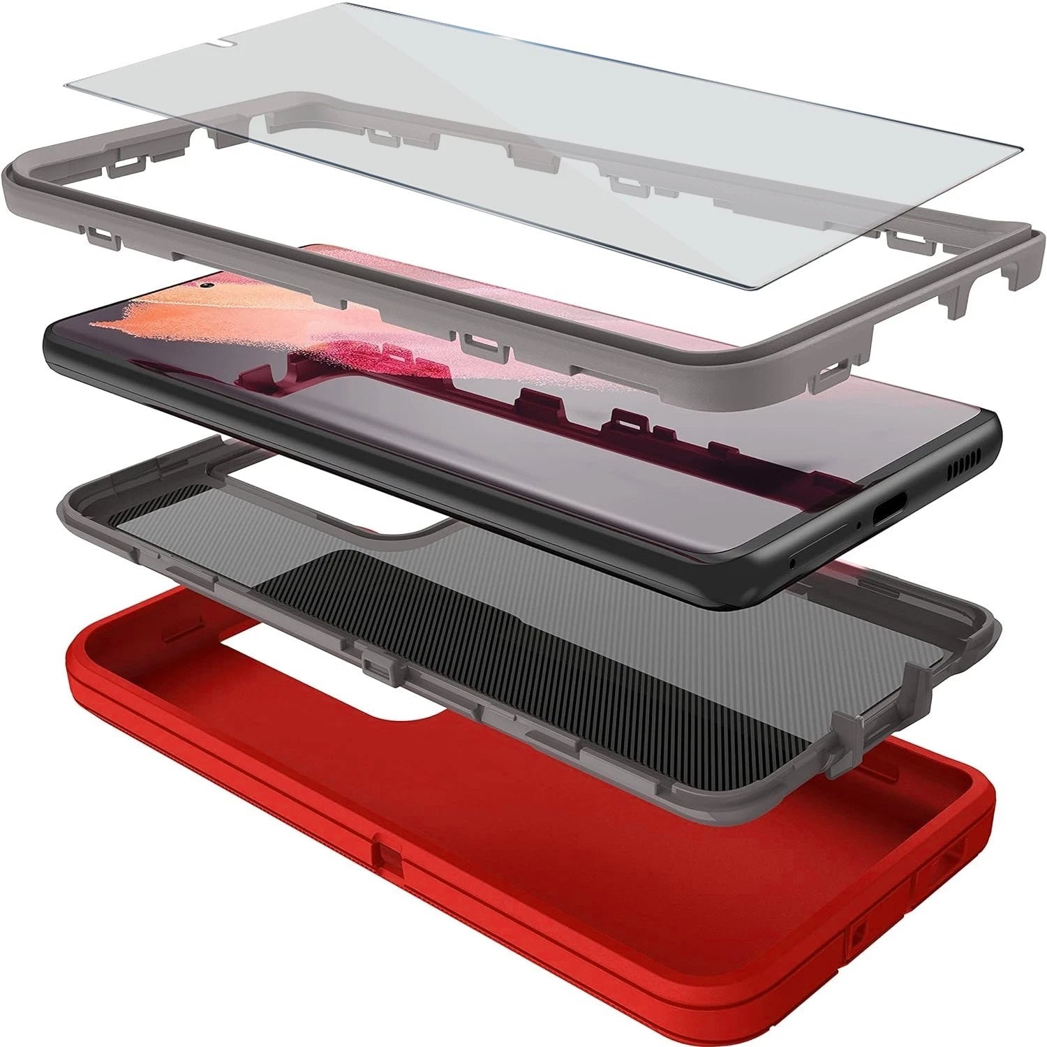 For Samsung Galaxy S24 Ultra Case S24/S24 Fe Cover Fit Otterbox Defender+ Screen