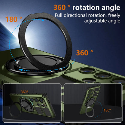 For Samsung Galaxy S24/S23/S25 Ultra Rugged Armor Phone Case + Screen Protector