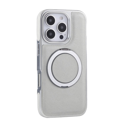 For iPhone 17 Pro Max 16 15 14 13 Shockproof PU Leather Magnetic Ring Stand Case