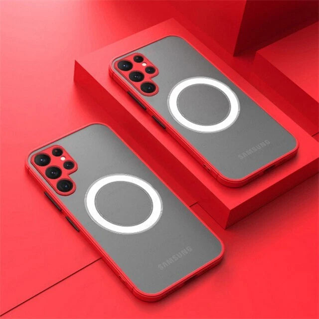 Magnetic Case Camera Cover For Samsung Galaxy S25 S24 S23 S22 S21 S20 Magsafe