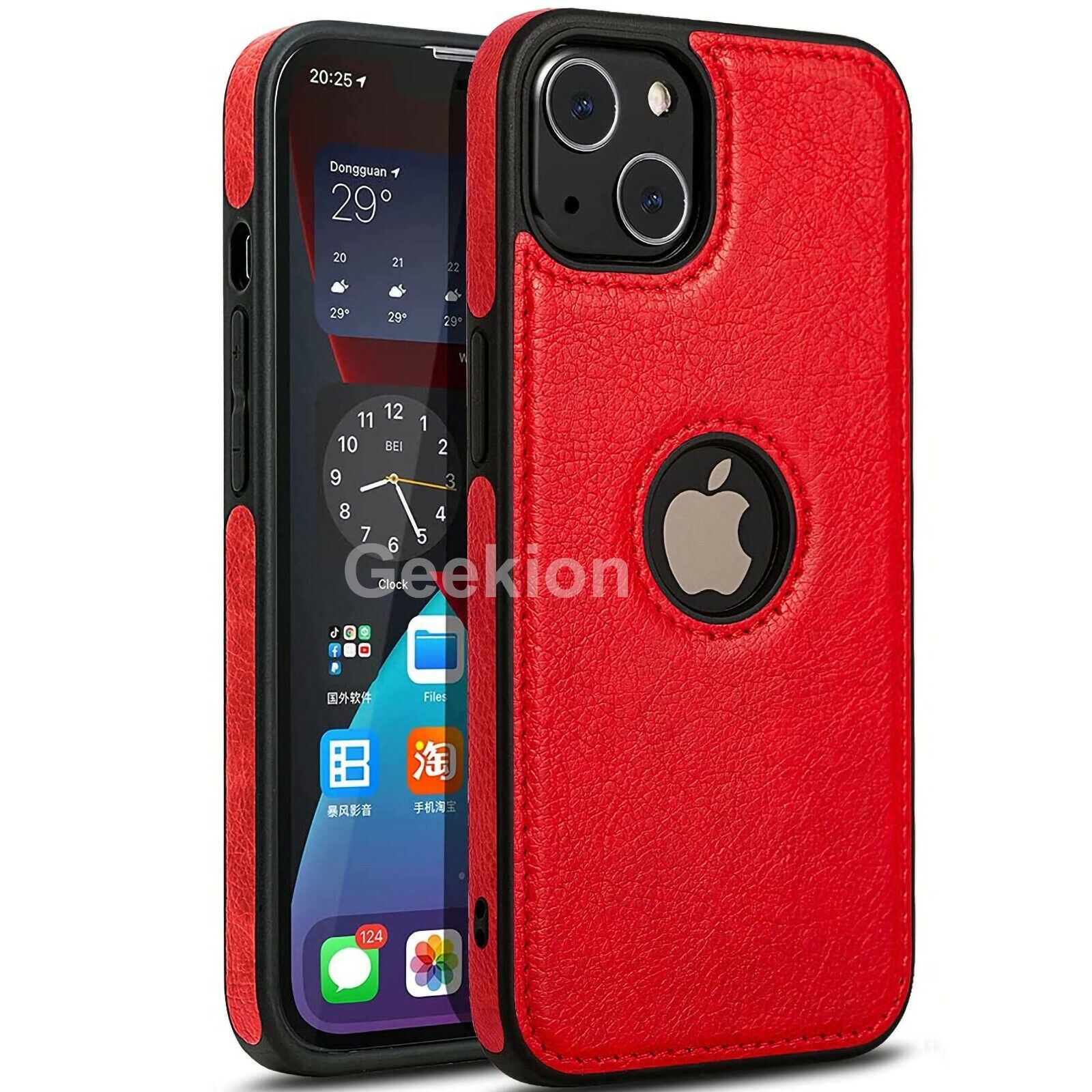 For Apple iPhone 17 16e 15 14 Plus 13 12 11 Pro X Max Case Leather Shockproof