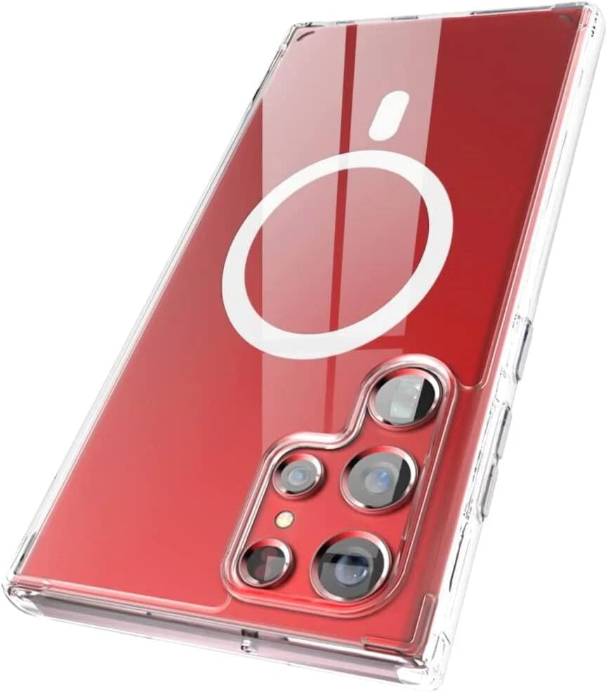 For Samsung Galaxy S25 S24 S23 S22 S21 Ultra Mag Safe Magnetic Clear Case Cover