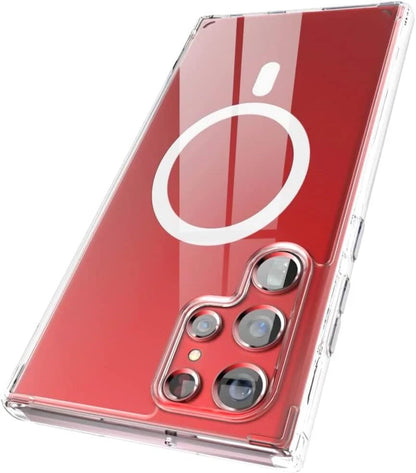 For Samsung Galaxy S25 S24 S23 S22 S21 Ultra Mag Safe Magnetic Clear Case Cover