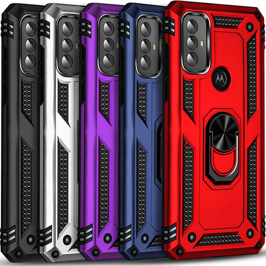 For Motorola Moto G Play 2024 Case /2023 Phone Cover Shockproof + Tempered Glass