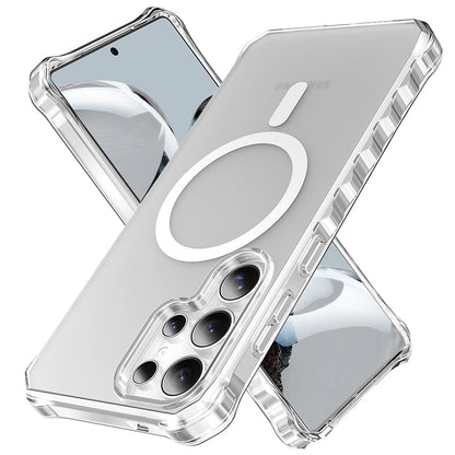 For Samsung Galaxy S25 Ultra S24+ Shockproof Matte TPU+PC Case Mag Safe Cover
