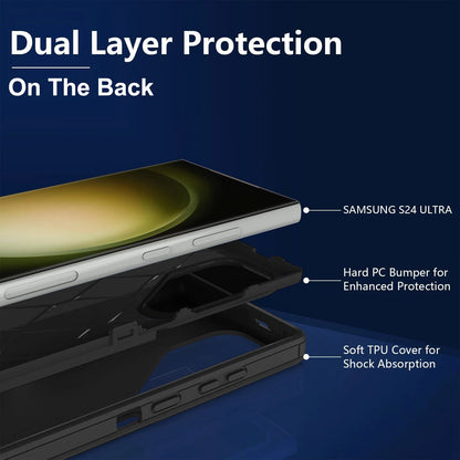 For Samsung Galaxy S25 Ultra 24 23 22 + Shockproof Case Cover+Screen Protector