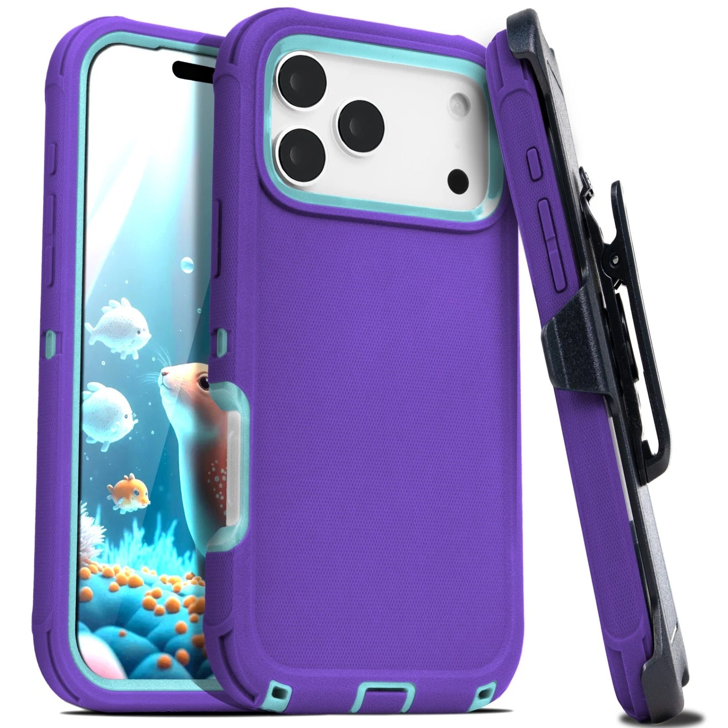 For iPhone 17 Air 16 15 14 Plus Pro Max Case Shockproof Rugged Heavy Duty Clip