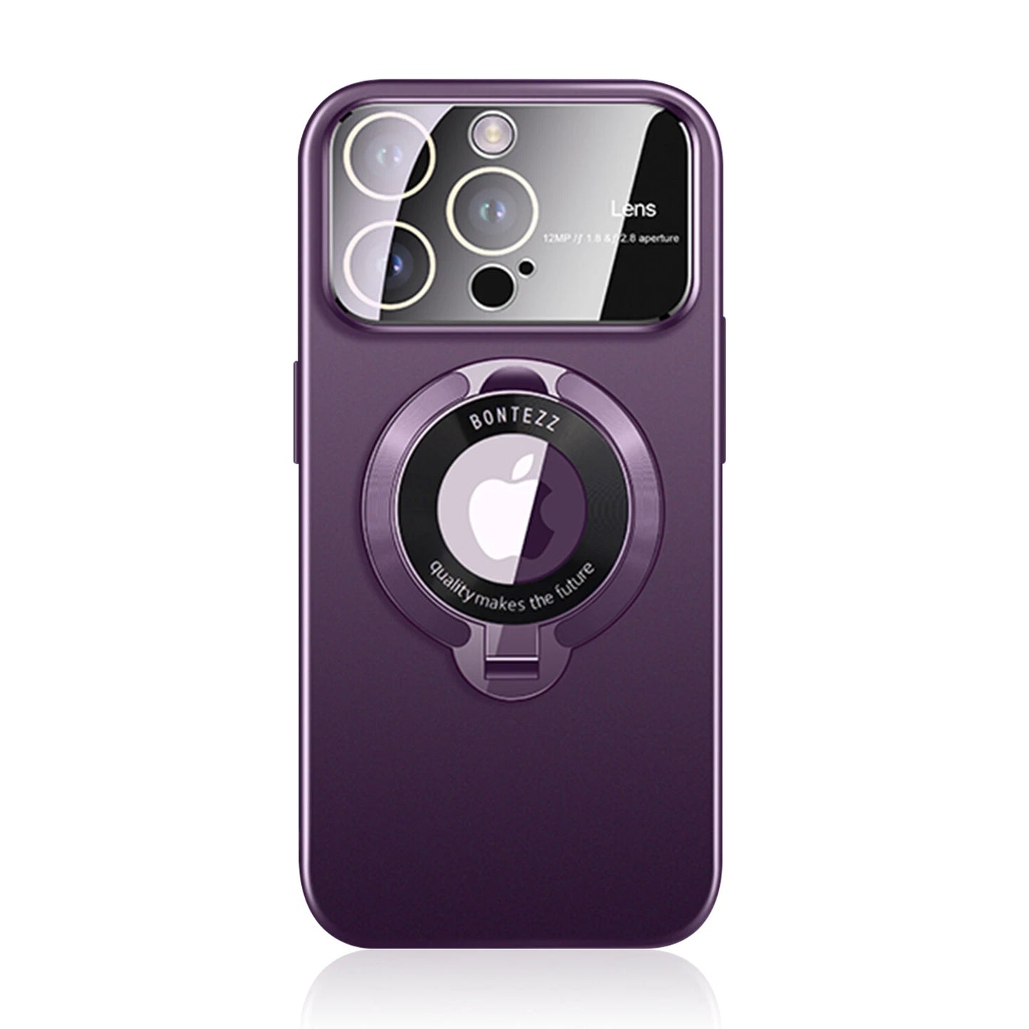 For iPhone 17 Pro Max 16 15 14 13 12 MagSafe Magnetic Lens Shockproof Stand Case