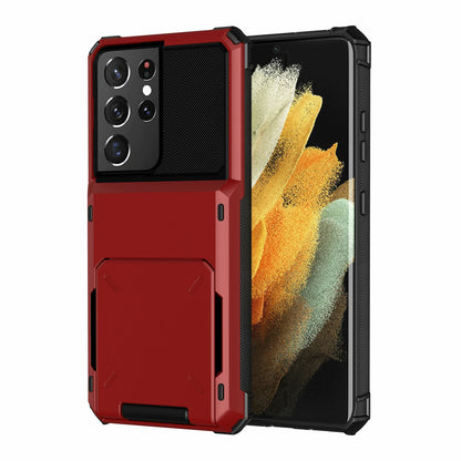 For Samsung Galaxy S25 Ultra S24 S23 S22 S21 Plus Wallet Credit Card Holder Case