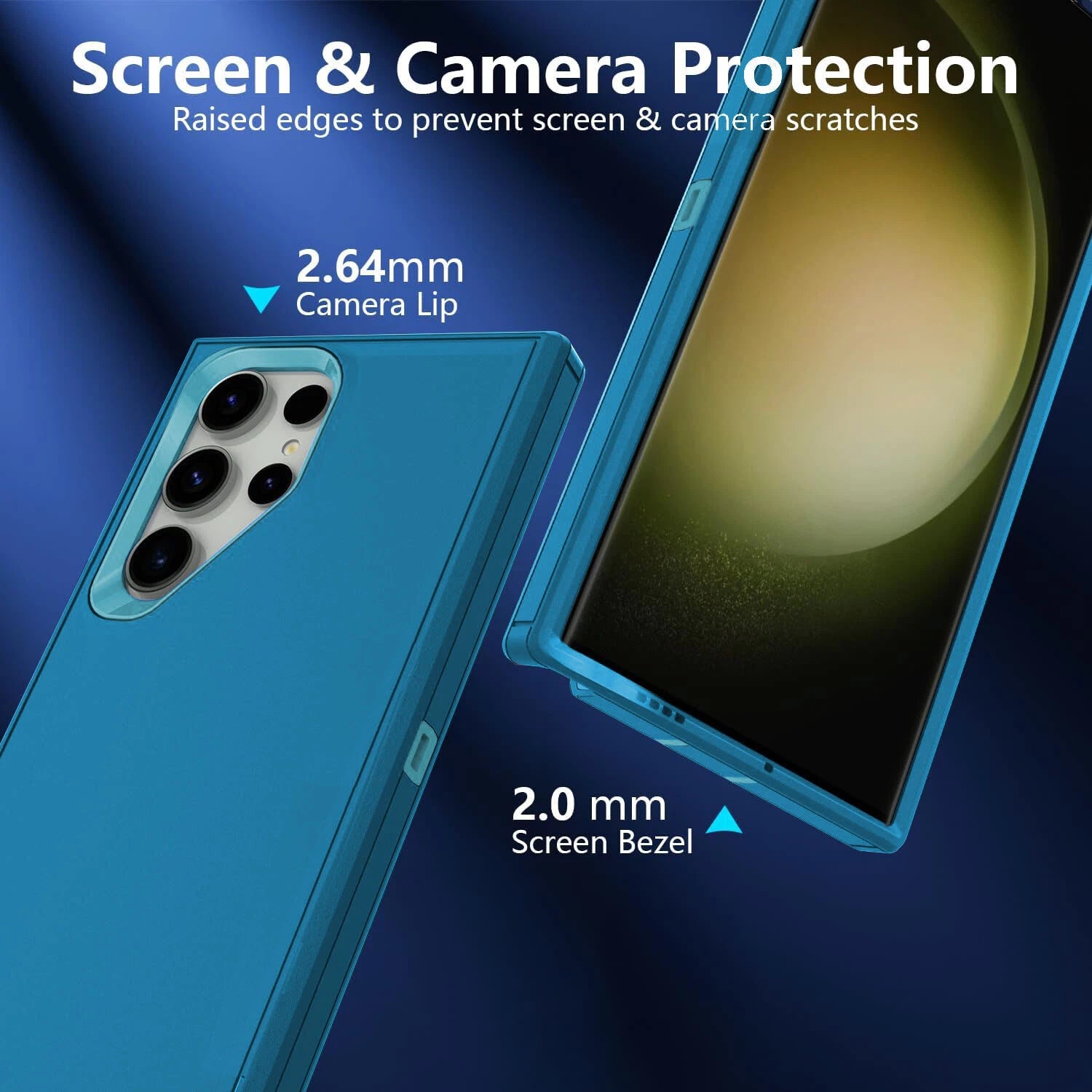 For Samsung Galaxy S25 Ultra 24 23 22 + Shockproof Case Cover+Screen Protector