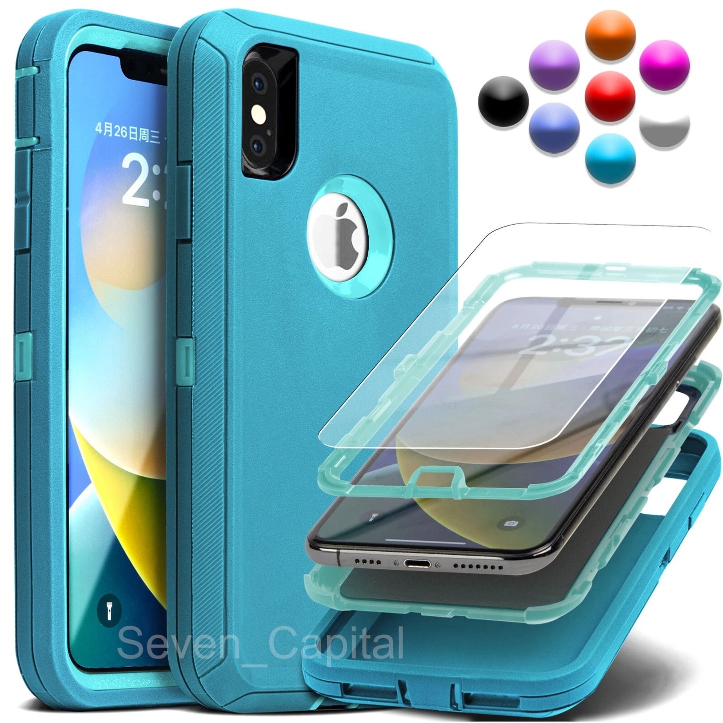 For Apple iPhone X XR XS Max 10 Shockproof Protective Rugged Hard Cover Case