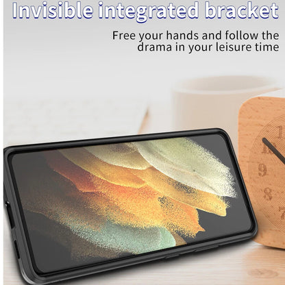 Shockproof Rubber Stand Hybrid Case Cover for Samsung S23 FE S25/S22+/S24 Ultra