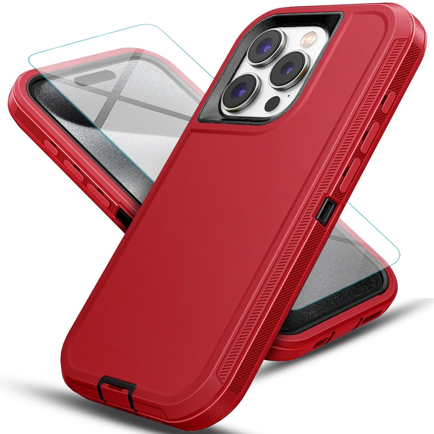 For iPhone 13 Case /13 Pro Max/Mini/Pro/ Phone Cover Shockproof + Tempered Glass