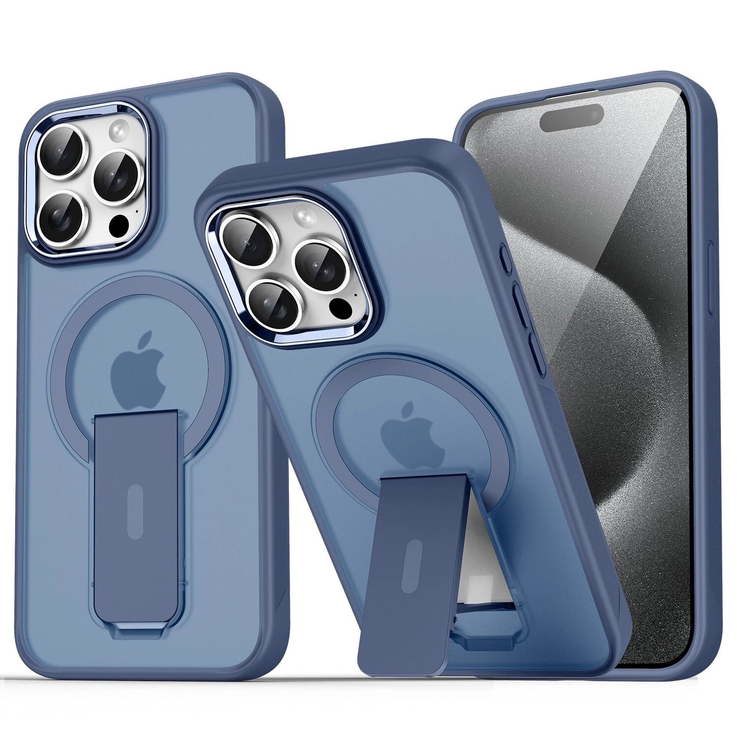 For iPhone 17 16 Pro Max 15 14 13 12 11 Heavy Duty Rugged Magnetic Case + Stand
