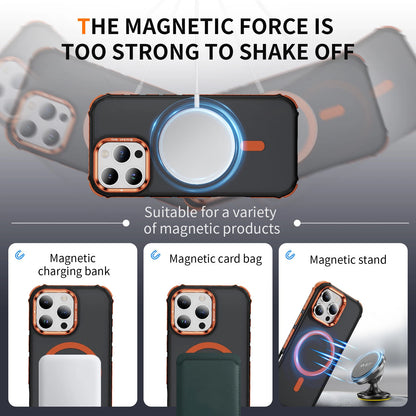 Shockproof Camera Stand Mag Safe Case For iPhone 17 16 15 14 Plus 13 12 Pro Max