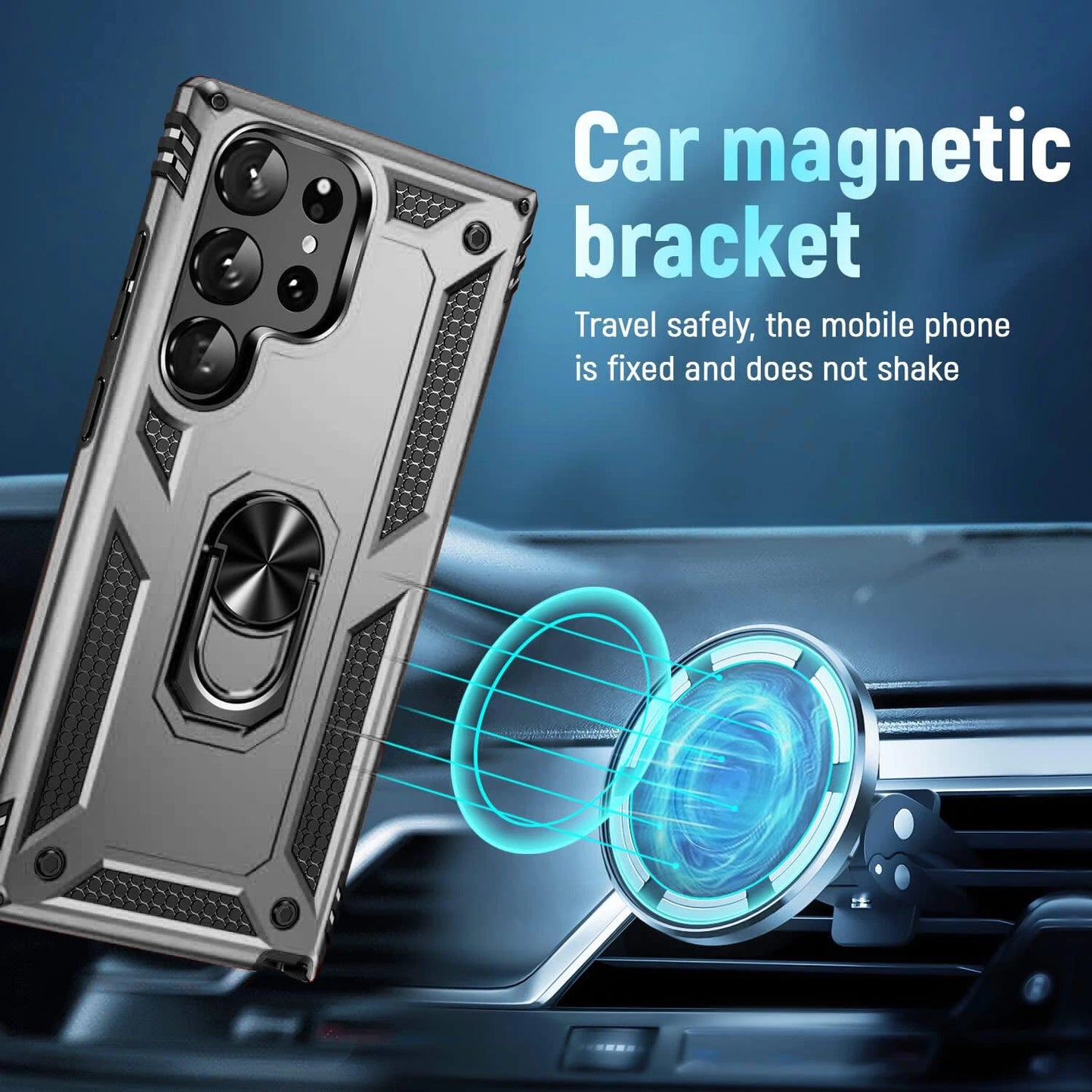 For Samsung Galaxy S25 Ultra S24 S23 S22 S21 FE Case Phone Cover + Screen Glass