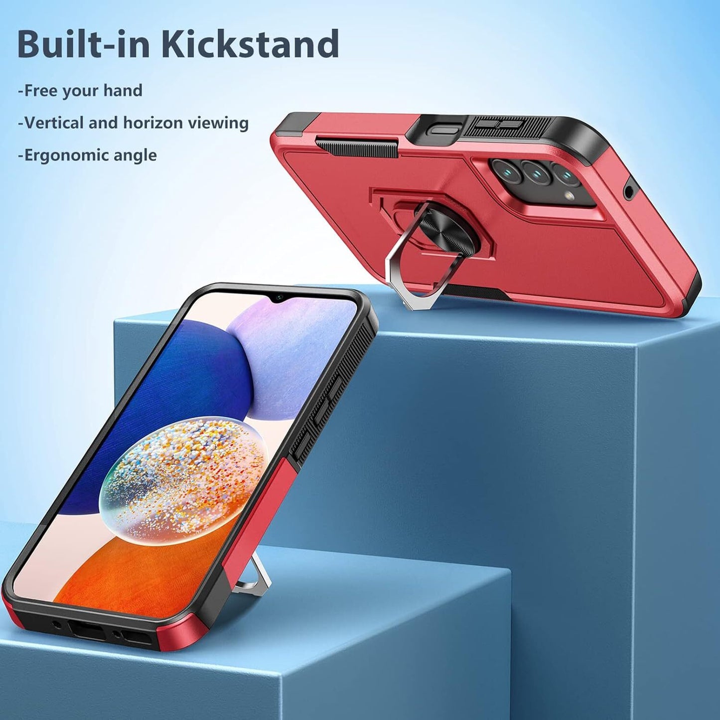 For Samsung Galaxy A16 5G A15 A14 A54 A35 A03S Case Phone Cover Shockproof+Glass