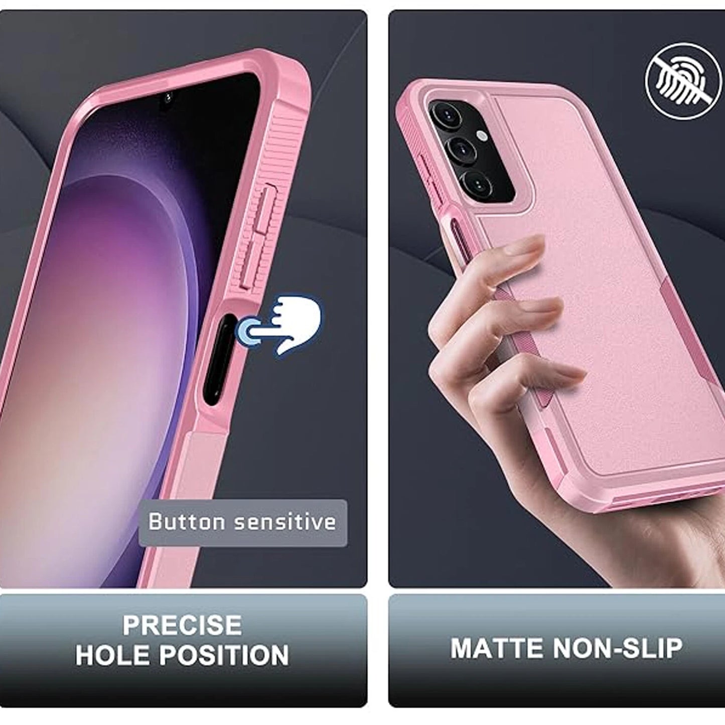 For Samsung Galaxy A16 5G A15 A14 A54 Case Phone Cover Shockproof +Screen Glass