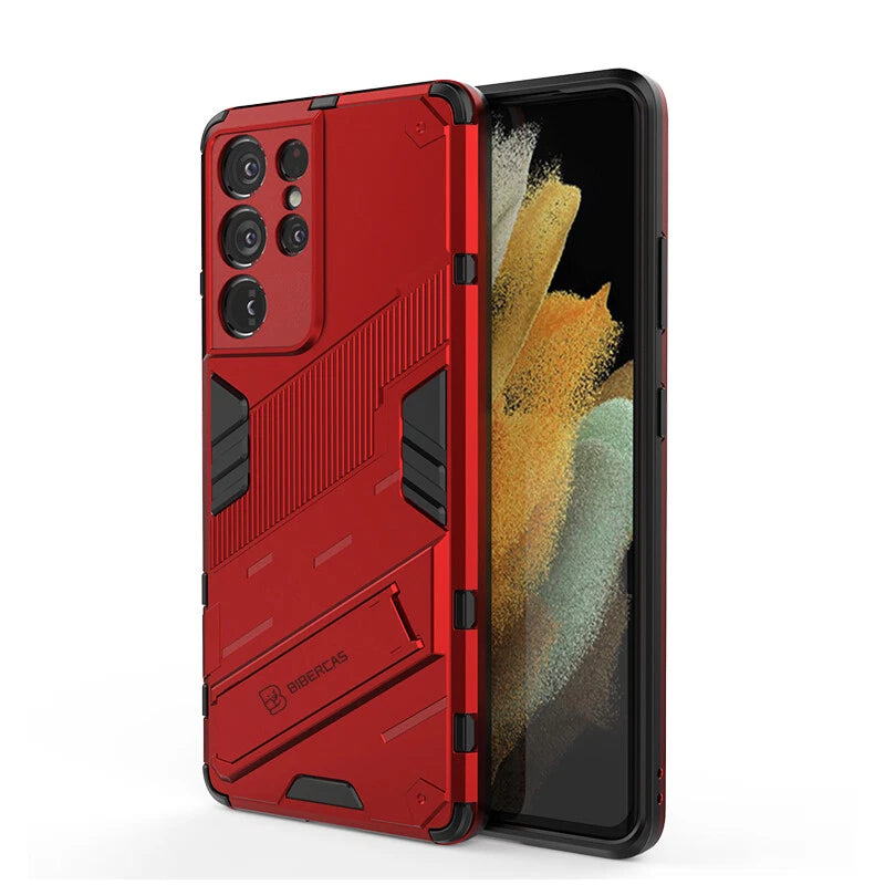 Shockproof Rubber Stand Hybrid Case Cover for Samsung S23 FE S25/S22+/S24 Ultra
