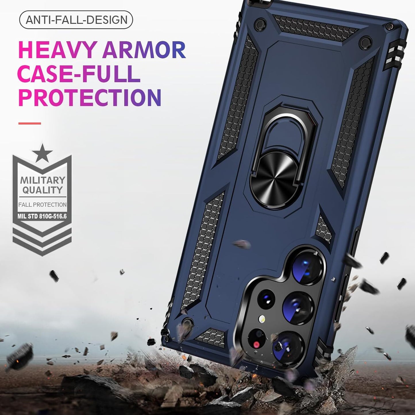 For Samsung Galaxy S25 Ultra S24 S23 FE S22 S21 S20 Case Phone Cover /W Screen