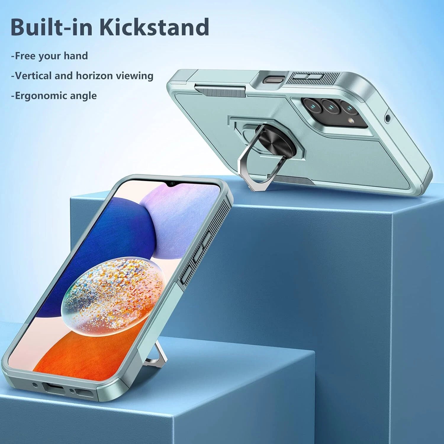 For Samsung Galaxy A16 5G A15 A14 A54 A35 A03S Case Phone Cover Shockproof+Glass