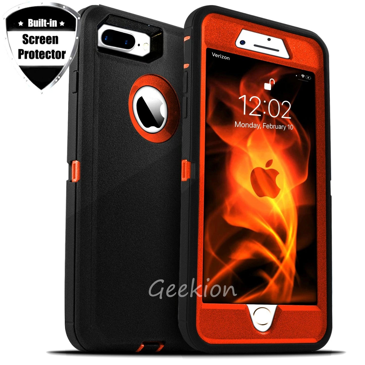 For iPhone 6 7 8 Plus SE 2020 Shockproof Rugged Case Cover + Screen Protector