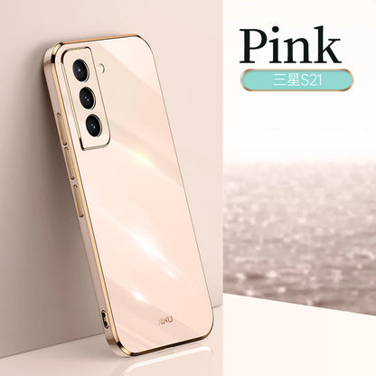 For Samsung S25 Ultra S24 S23 S22 S21 Plating Shockproof Case Ultra Thin Cover