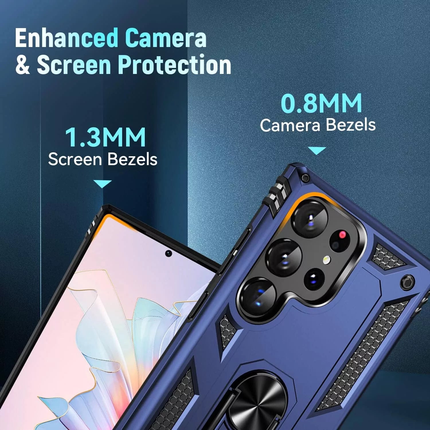 For Samsung Galaxy S25 Ultra S24 S23 S22 S21 FE Case Phone Cover + Screen Glass