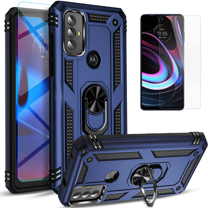 For Motorola Moto G Play 2024 Case /2023 Phone Cover Shockproof + Tempered Glass