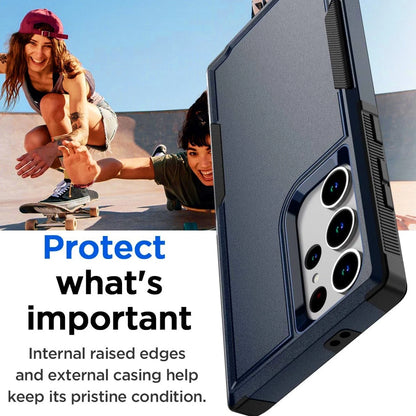 For Samsung Galaxy S25 Ultra S24 S23 FE Case Shockproof Phone Cover+Glass Screen