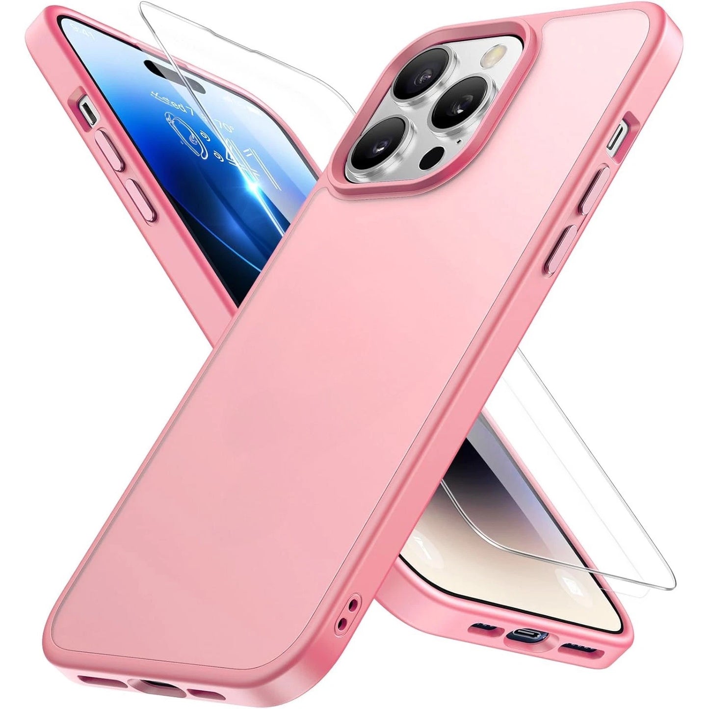 For iPhone 17 Pro Max Case 17 Pro 16 15 14 13 12 11 Phone Cover + Tempered Glass