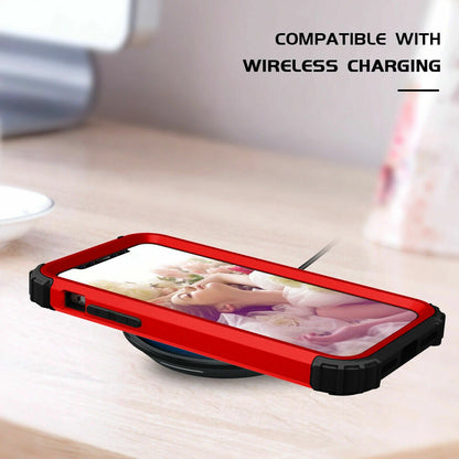 For iPhone 16e 16 17 Pro Max 15 14 13 12 11 Shockproof Rubber Hybrid Armor Case