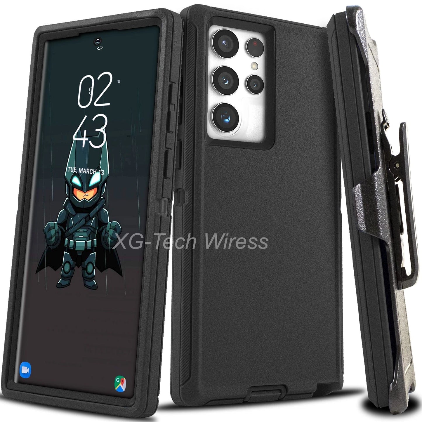 Heavy Duty Shockproof Case For Samsung Galaxy S25 S24 S23 S22+ Ultra + Belt Clip