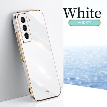 For Samsung S25 Ultra S24 S23 S22 S21 Plating Shockproof Case Ultra Thin Cover