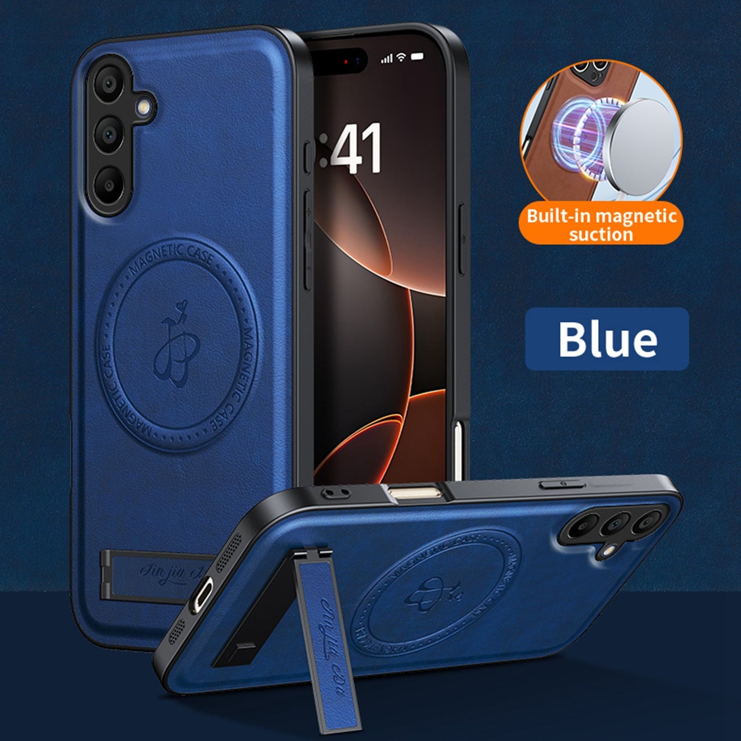 For Samsung Galaxy S26 S25 Ultra S24 S23 S22 Mag Safe Magnetic Slim Leather Case