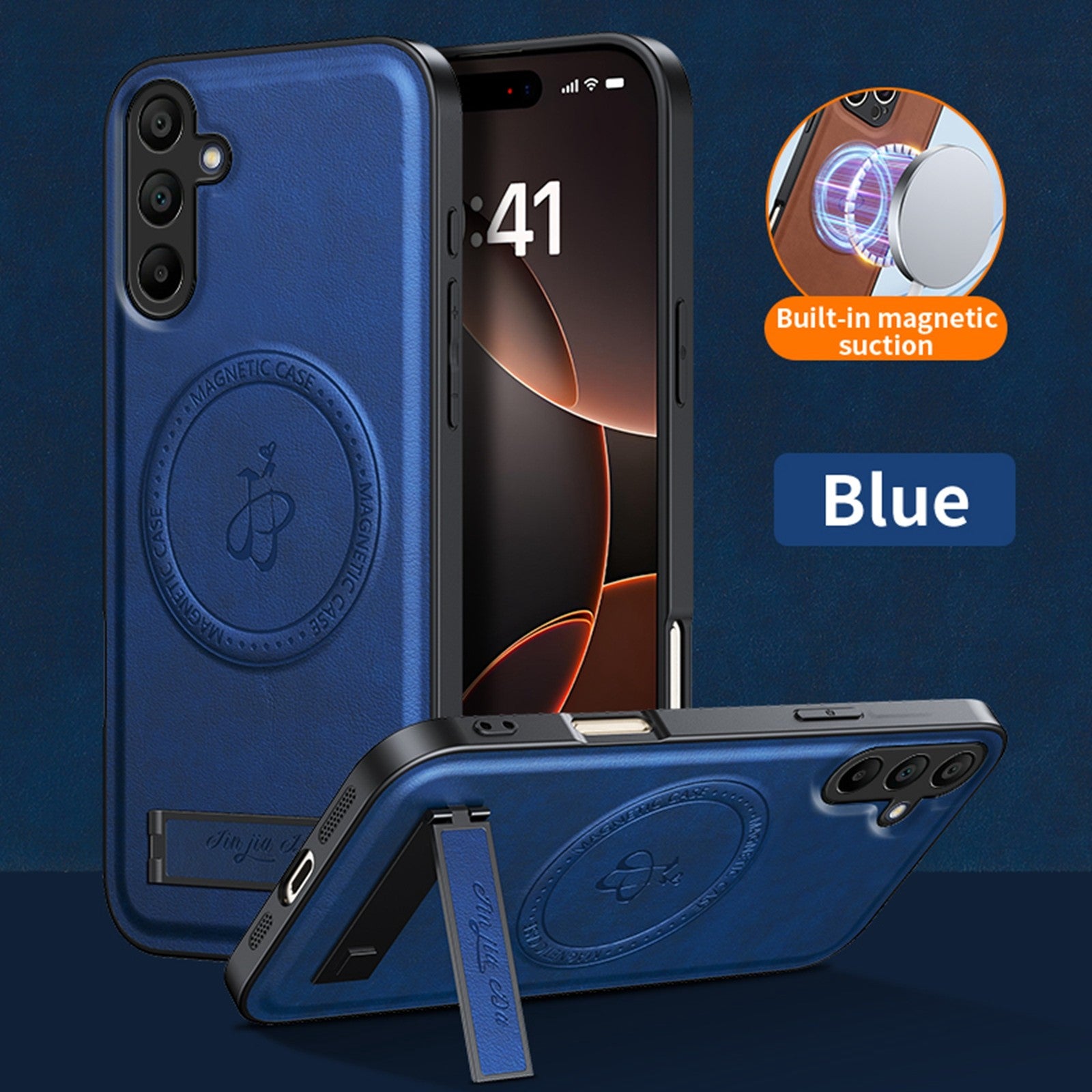 For Samsung Galaxy S26 S25 Ultra S24 S23 S22 Mag Safe Magnetic Slim Leather Case
