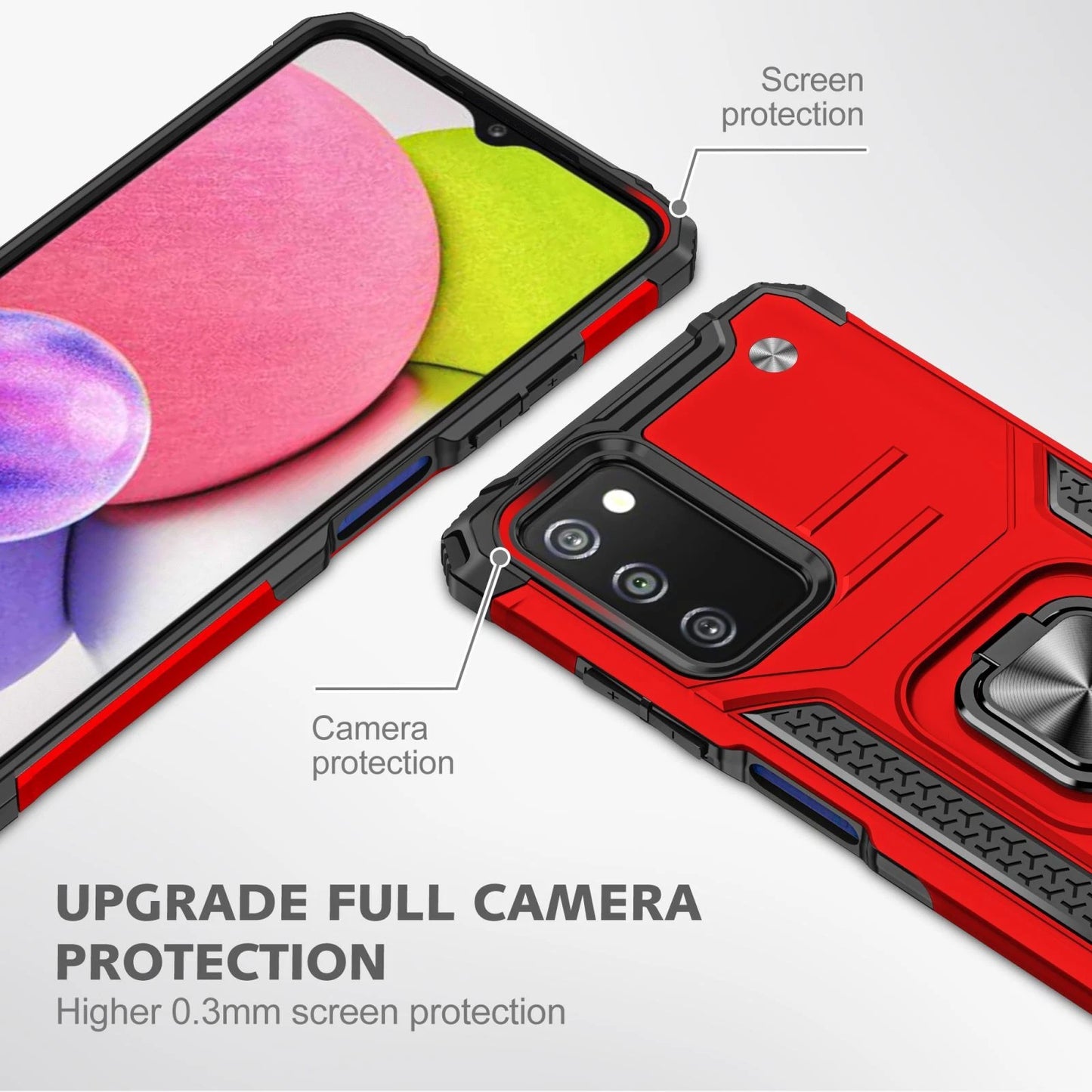 For Samsung Galaxy A15 5G Case /A14 5G/A54/A03S/A13 Phone Cover +Glass Protector