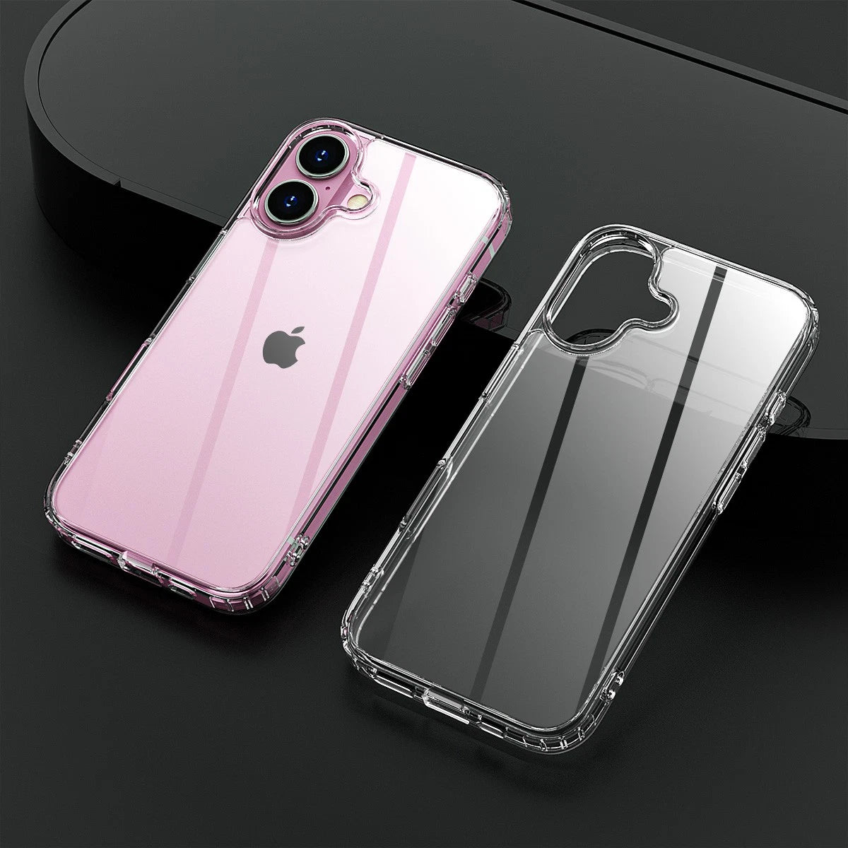 iPhone 17 Pro Max Clear Shockproof Case - Slim Rugged Bumper Cover with Military Grade Drop Protection